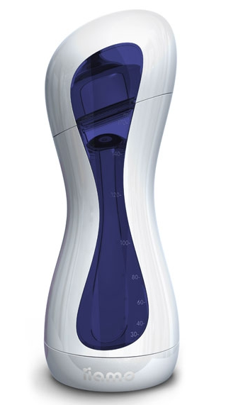 картинка Детская бутылочка iiamo go St (бело-голубая) от магазина Экокрем